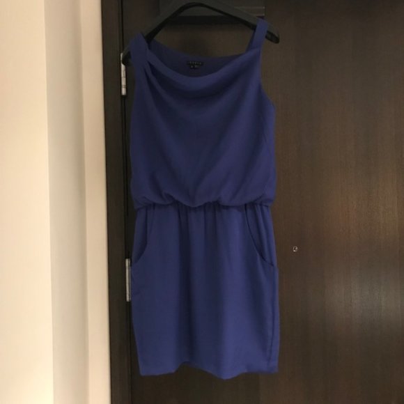Theory, Bright Blue Romper Dress, Size 6 - Picture 1 of 3
